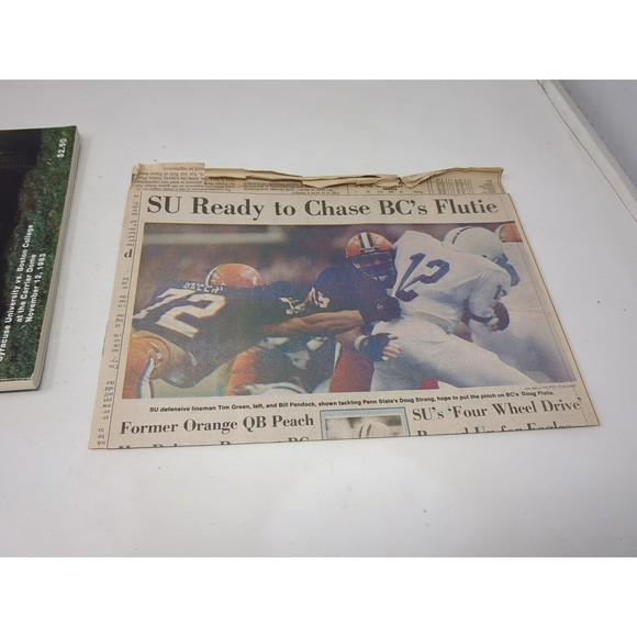 1983 Syracuse Orange Football Game Program & Newspaper NCAA Tim Green Mike Siano - Picture 7 of 16